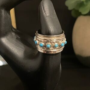 Genuine 925 Sterling Silver spinning ring